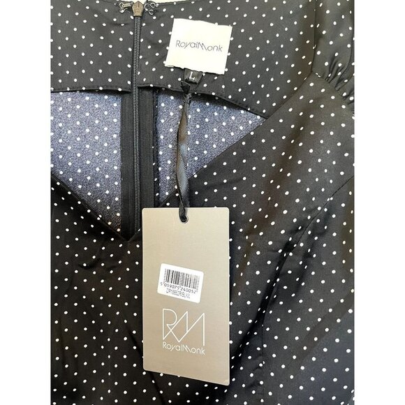 NWT Unique Vintage1950s Polka Dot Swing Dress L - Picture 15 of 15